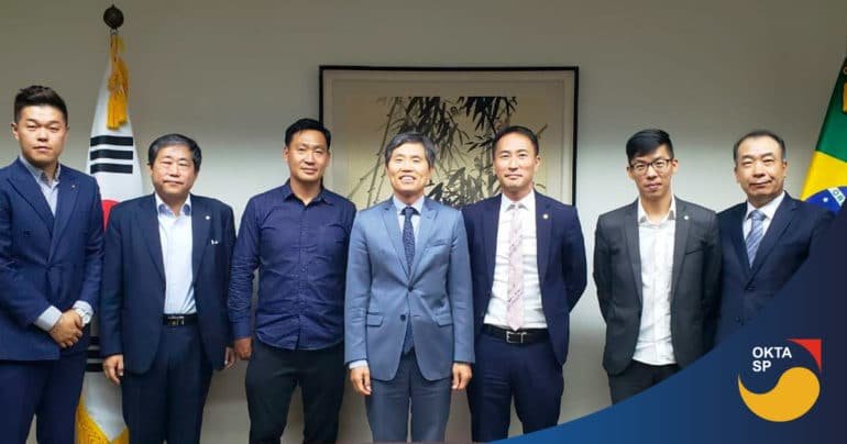 Diretoria da OKTA SP visita Cônsul-geral da Coreia